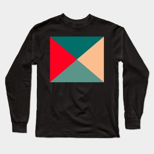 Generous Geometrical Pattern Long Sleeve T-Shirt